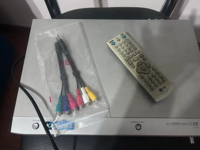 DVD Player LG Karaokê Slim COMPLETO + Lote 25 Filmes Originais