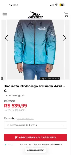 Jaqueta Onbongo G ORIGINAL