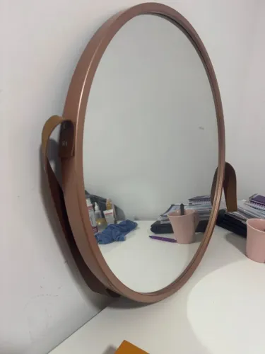 Espelho adnet rose gold 