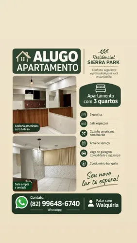 Aluga-se Apartamento no Residencial Sierra Park