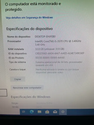 Pc i5 3570 Com 32gb Ram