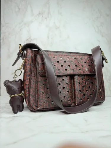 Bolsa marrom tote