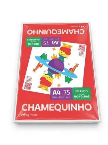 Papel A4 com 100 unidades