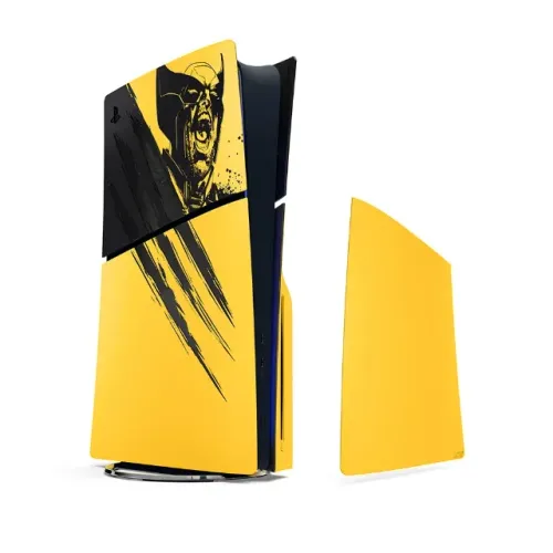 Tampas Console Playstation 5 (PS5) Marvel's Wolverine Edição Limitada Amarelo