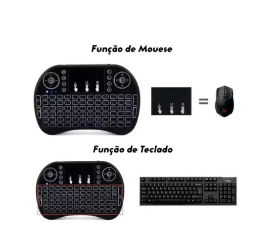 Mini Controle Teclado Bluetooth Sem Fio