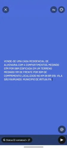 Vendo uma casa
