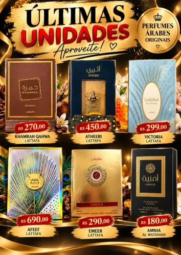 Perfumes arabes originais e mini Brand collection