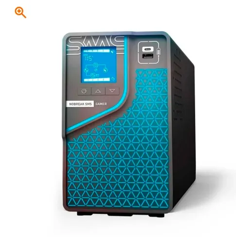 Nobreak SMS Gamer, 2000VA, Senoidal, 8 Tomadas, WiFi, Entrada e Saida Bivolt- 29601