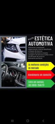 Limpeza de bancos, teto, carpete etc...........