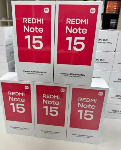 Linha Xiaomi Redmi Note 15 4G 256/08- Preto Azul Roxo
