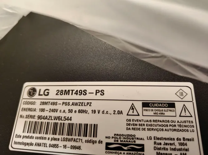Smart Tv led 28 polegadas LG com Defeito no Led