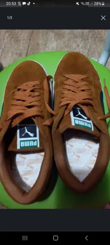 Tenis masculino puma caramelo novo 100,00