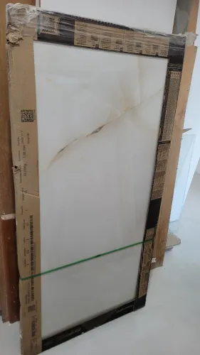 Porcelanato 60x120 Onix Bianco Lux Retificado Biancogres - Novo - 1 caixa - 2,2m²