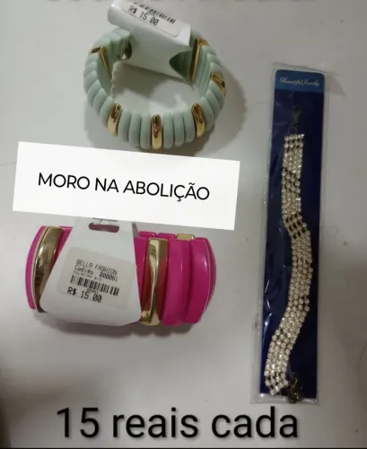 (Abolição ou Tijuca) Bracelete pulseira feminino bijuteria