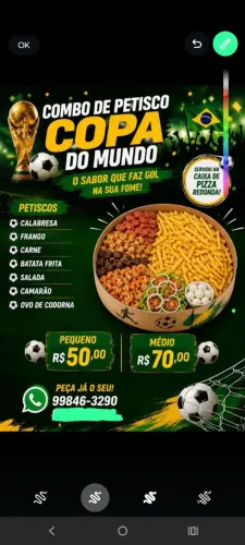 Combos de petiscos 