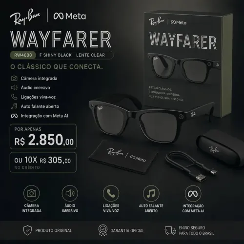 Rayban Meta Lente Transparente Gen1