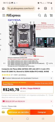 Vendo ou troco por iPhone 14 pro max - servidor Xeon 99 proc 2680v4
