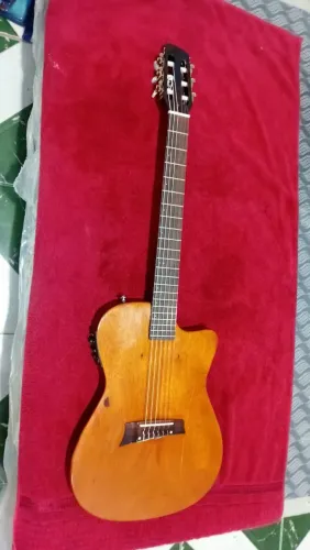 Violão flat Fox anos o 90 captador fishman