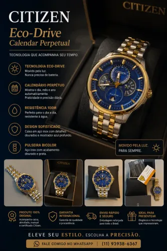 Relógio Citizen eco-drive