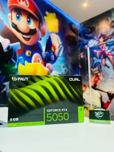 RTX 5050 8GB Palit Dual RGB - NOVA, Lacrada - Em até 18x / Loja Física