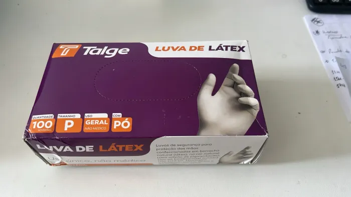 Luva látex