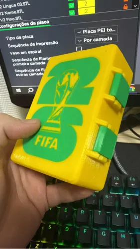 Caixa organizadora Figurinhas da Copa 2026 Duplo para 500 Figurinhas 