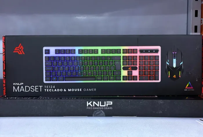 Kit Teclado e Mouse Gamer RGB LED USB para PC - Produto Novo
