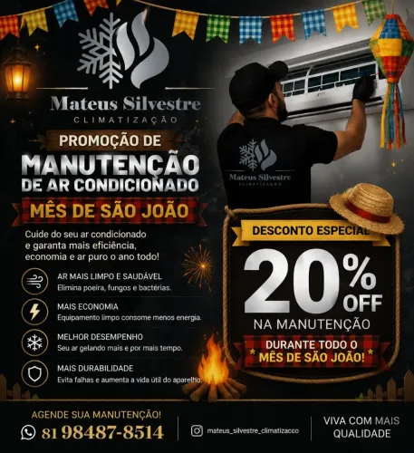 Manutenção e instalação de ar condicionado