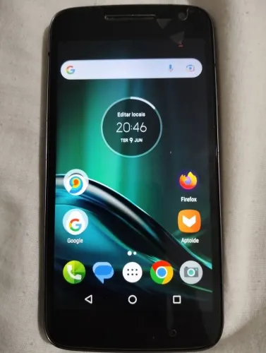 MOTO GPLAY PRETO USADO COM CARREGADOR (TOPO NEGOCIAR)