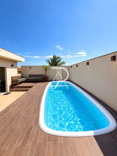 Duplex c/ 2 Quartos (1 suíte), PORTEIRA FECHADA | Área Gourmet c/ Piscina | Aracás - Vila