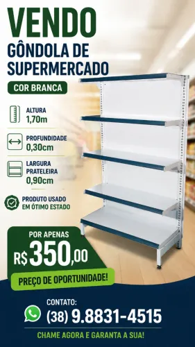 Gôndola/Prateleira de supermercado.