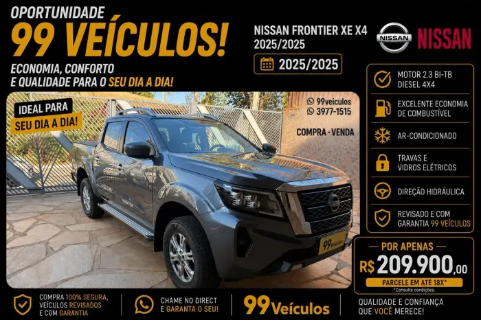 Nissan Frontier XE CD 4X4 2.3 Bi-TB Diesel Aut. 2025