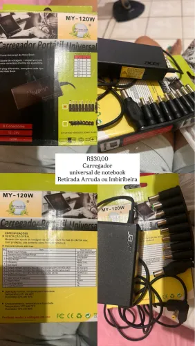 Carregador de notebook universal