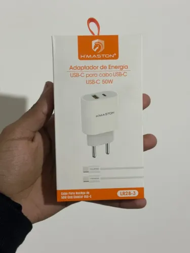 Carregador Turbo 50W com USB-A e USB-C H?MASTON LR282