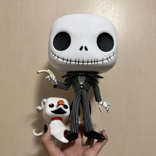 Funko Pop Jack Skellington With Zero (o Estranho Mundo De Jack) - 10 Polegadas