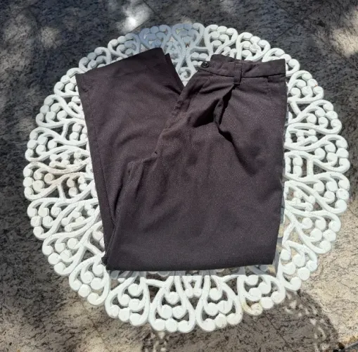 Calça de Alfaiataria Zara Baggy 42 - Preta