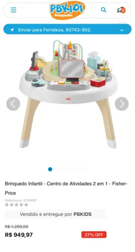 Brinquedo Infantil - Centro de Atividades 2 em 1 - Fisher-Price