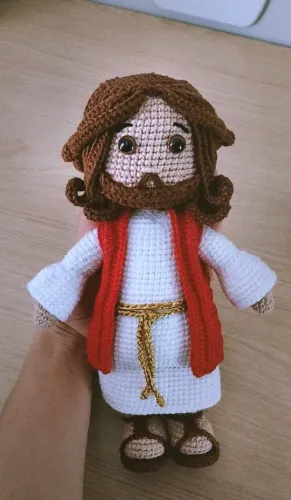 Amigurumi boneco Jesus
