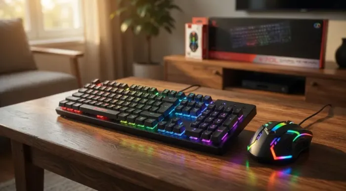 Kit Teclado Rainbow K70L + Mouse RGB T-Wolf Completo