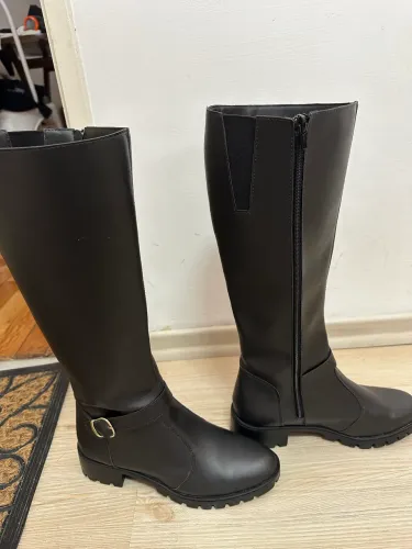 Bota preta cano longo tamanho 38 usada
