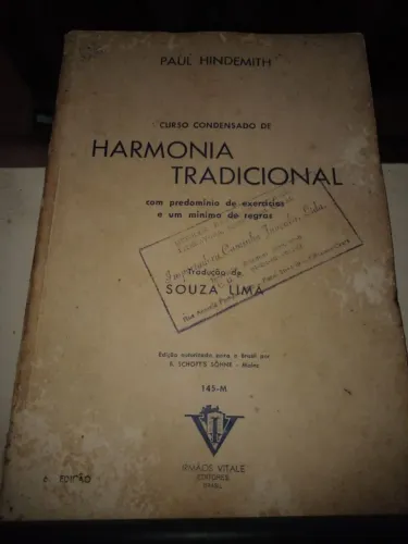 Livro Paul Hindermith Harmonia tradicional 1949