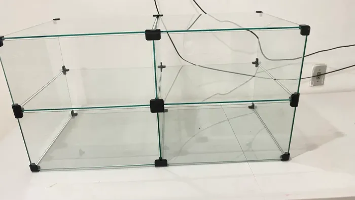 Vitrine de vidro temperado 