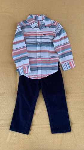 Conjunto infantil Camisa + Calça importado Carters - 3 anos - impecável