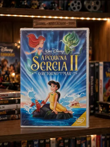 DVD Walt Disney A pequena sereia o retorno para o mar original lacrado