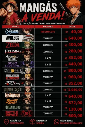 Coleção de mangas