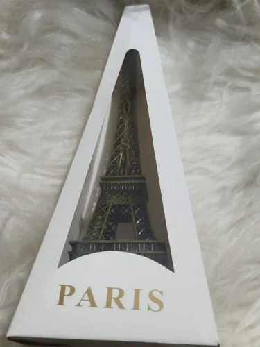 Enfeite de Metal 22cm Torre Eiffel, Enfeite de Mesa , Decoração para Sala ou Escritório