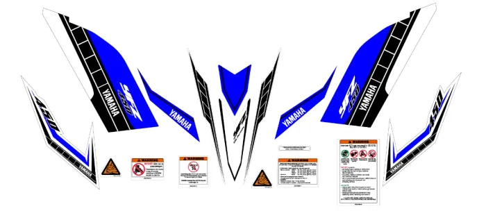 KIT ADESIVOS YFZ 450 CARBURADO