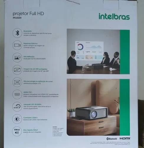 Projetor Intelbras Full HD 7400 lumens PFL 6520