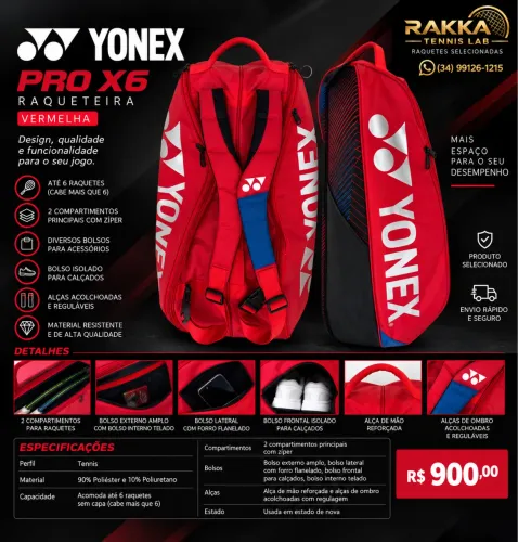 Raqueteira Yonex Pro 6X