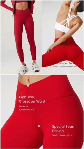 Legging vermelha